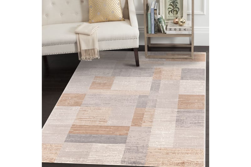 Motto Gångmatta 80x300 cm Rektangulär - Grå/Beige/Brun - Textilier & mattor - Mattor - Modern matta - Gångmattor