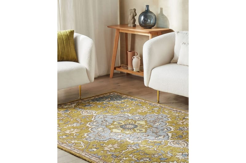 Mucur Ullmatta 140x200 cm Gul - Textilier & mattor - Mattor - Modern matta - Ullmattor