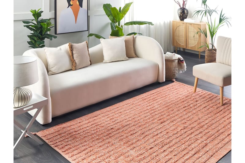 Mugla Ryamatta 140x200 cm - Orange - Textilier & mattor - Mattor - Modern matta - Bomullsmattor