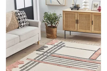 Muradiye Ryamatta 140x200 cm - Beige - Textilier & mattor - Mattor - Modern matta - Bomullsmattor