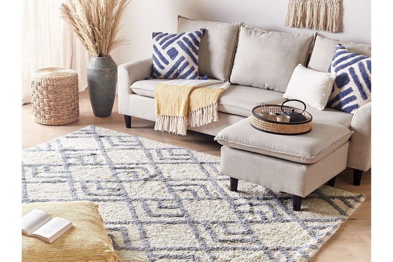 Nevsehir Ryamatta 140x200 cm - Beige - Textilier & mattor - Mattor - Modern matta - Ryamattor