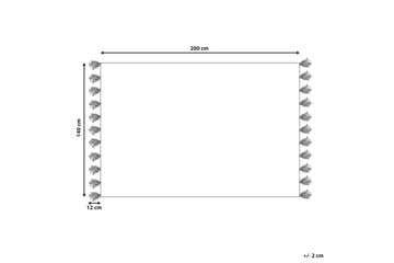 Nigde Ryamatta 140x200 cm - Röd - Textilier & mattor - Mattor - Modern matta - Bomullsmattor