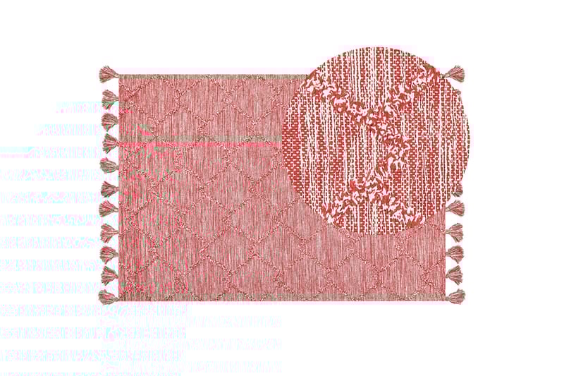 Nigde Ryamatta 160x230 cm Röd - Textilier & mattor - Mattor - Modern matta - Ryamattor