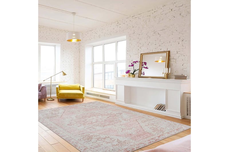 Nilam Bomullsmatta 160x230 cm Rektangulär - Creme - Textilier & mattor - Mattor - Modern matta - Bomullsmattor