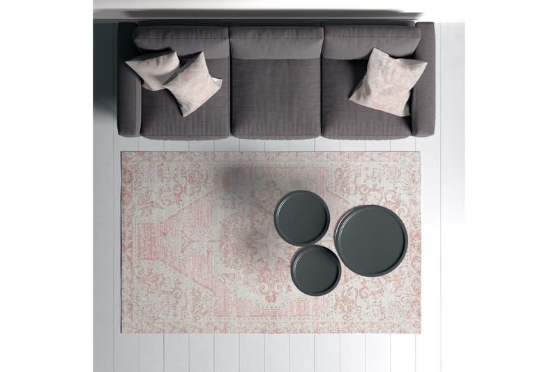 Nilam Bomullsmatta 160x230 Rektangulär Creme - Textilier & mattor - Mattor - Modern matta - Bomullsmattor