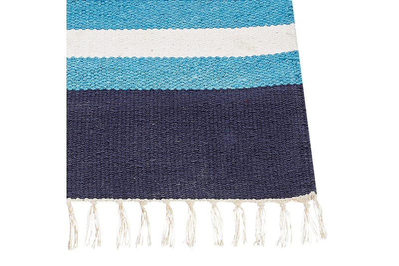 Noratus Bomullsmatta 80x300 cm - Blå - Textilier & mattor - Mattor - Modern matta - Bomullsmattor