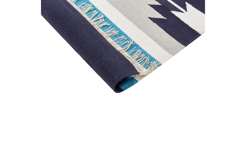 Noratus Bomullsmatta 80x300 cm - Blå - Textilier & mattor - Mattor - Modern matta - Bomullsmattor