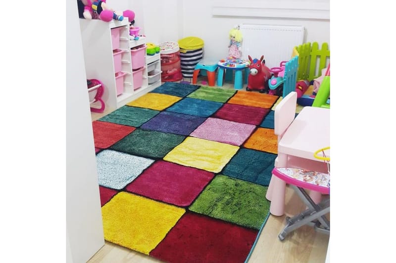 Omendra Wiltonmatta 160x230 cm Rektangulär - Flerfärgad - Textilier & mattor - Mattor - Modern matta - Friezemattor