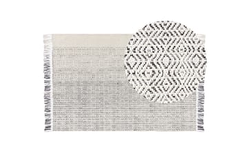 Omerli Ullmatta 160x230 cm - Svart/Vit - Textilier & mattor - Mattor - Modern matta - Ullmattor