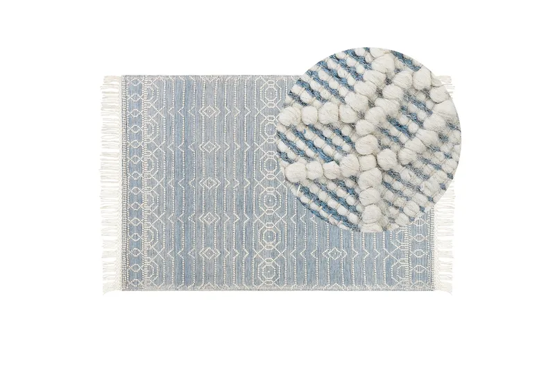 Orhaneli Ullmatta 160x230 cm - Blå - Textilier & mattor - Mattor - Modern matta - Ullmattor