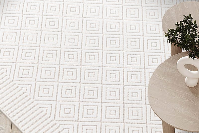 Parfilo Wiltonmatta 117x180 Rektangulär Creme - Textilier & mattor - Mattor - Modern matta - Friezemattor