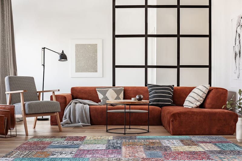 Patchham Patchworkmatta 160x230 cm - Flerfärgad - Textilier & mattor - Mattor - Modern matta - Patchwork mattor