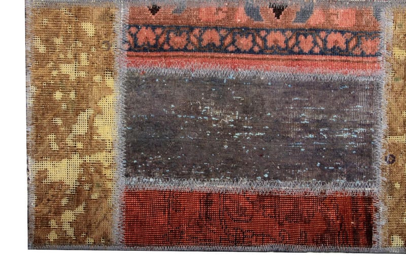 Handknuten Persisk Patchwork Ullmatta 172x226 cm Garn Flerfä - Patchwork mattor