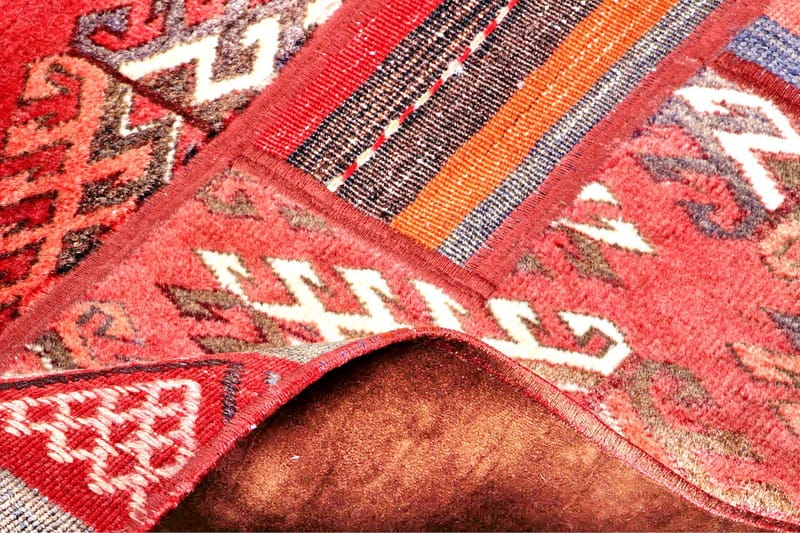 Handknuten Persisk Patchworkmatta 162x234 cm Flerfärgad - Patchwork mattor