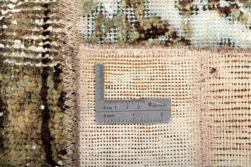Handknuten Persisk Patchwork Ullmatta 166x221 cm Garn Flerfä - Patchwork mattor