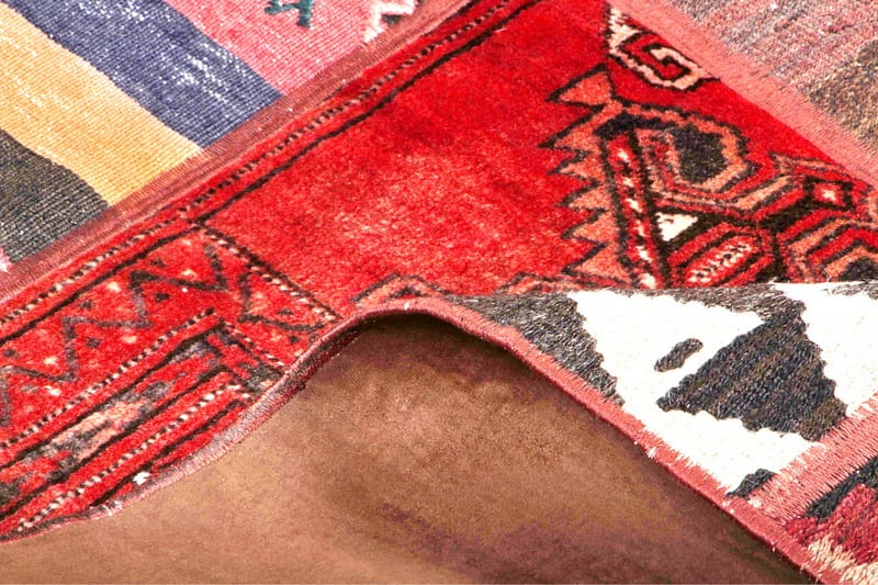 Handknuten Persisk Patchworkmatta 165x232 cm Flerfärgad - Patchwork mattor