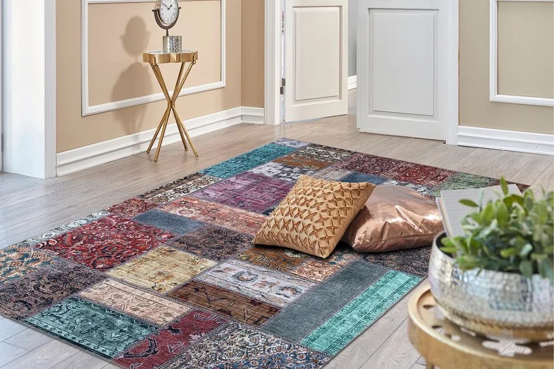 Patchham Patchworkmatta 300x400 cm - Flerfärgad - Textilier & mattor - Mattor - Modern matta - Patchwork mattor