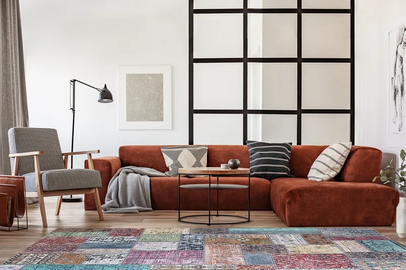 Patchham Patchworkmatta 300x400 cm - Flerfärgad - Textilier & mattor - Mattor - Modern matta - Patchwork mattor