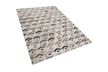 Tavak Matta 140x200 cm - Läder/Beige/Brun - Textilier & mattor - Mattor - Modern matta - Patchwork mattor