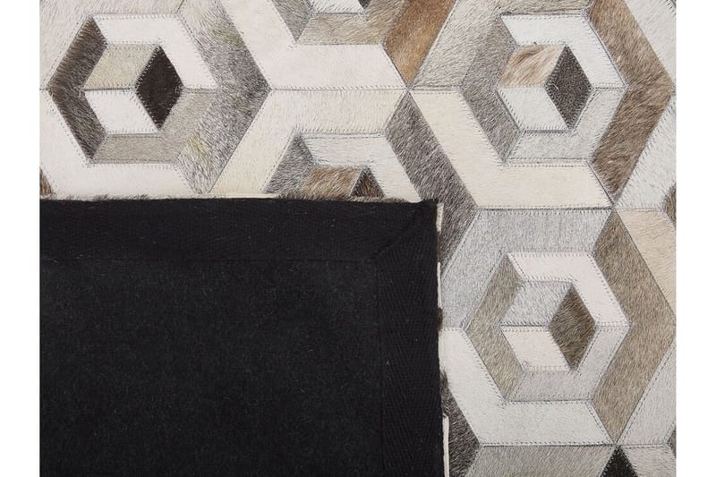 Tavak Matta 140x200 cm - Läder/Beige/Brun - Textilier & mattor - Mattor - Modern matta - Patchwork mattor