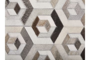 Tavak Matta 140x200 cm - Läder/Beige/Brun - Textilier & mattor - Mattor - Modern matta - Patchwork mattor