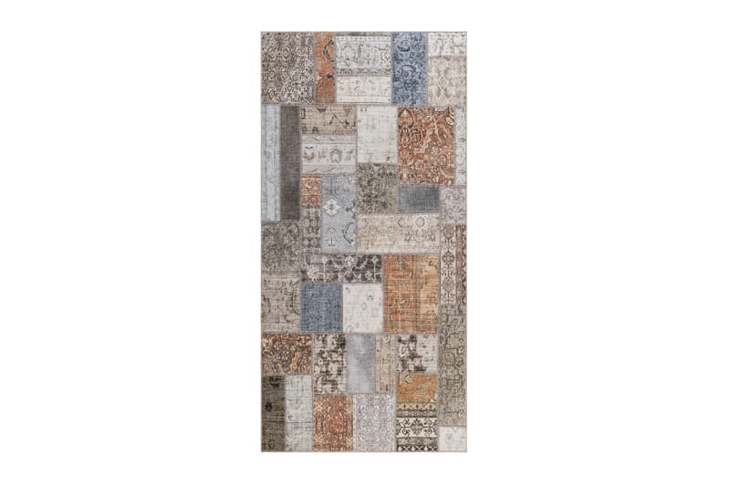 Patchwork Wiltonmatta 80x300 cm - Flerfärgad - Textilier & mattor - Mattor - Modern matta - Friezemattor
