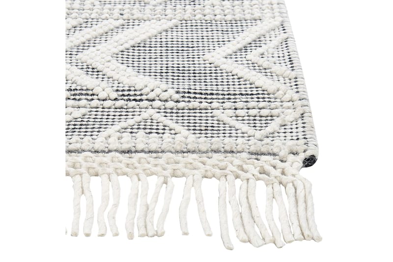 Pazar Ullmatta 160x230 cm - Svart/Vit - Textilier & mattor - Mattor - Modern matta - Ullmattor