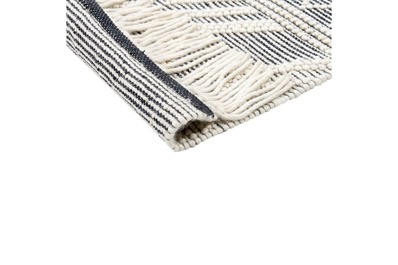 Pazar Ullmatta 160x230 cm - Svart/Vit - Textilier & mattor - Mattor - Modern matta - Ullmattor