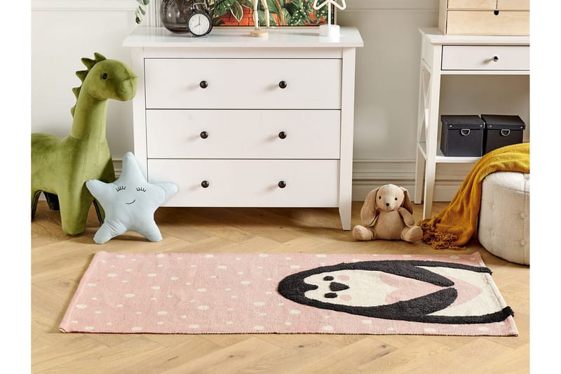 Pengkol Bomullsmatta 80x150 cm - Rosa - Textilier & mattor - Mattor - Modern matta - Bomullsmattor