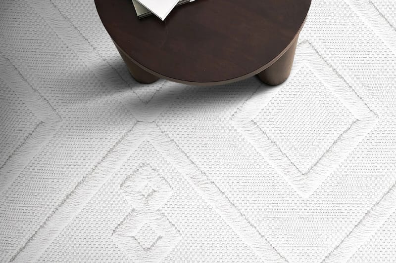 PHUARITH Wiltonmatta 120x180 Rektangulär Vit - Textilier & mattor - Mattor - Modern matta - Wiltonmattor