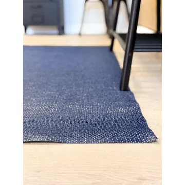 Plastmatta Hilma Plain - 70x150 cm, Blå - Textilier & mattor - Mattor - Modern matta - Friezemattor