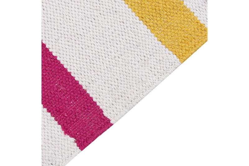 Plattvävd Hisarli - Flerfärgad, vit, brun, blå, orange, 80x150 cm - Textilier & mattor - Mattor - Modern matta - Bomullsmattor