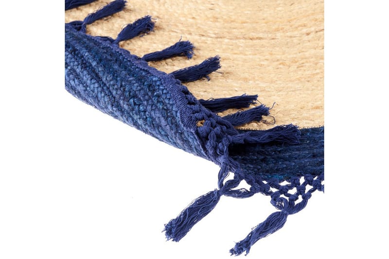 Plattvävd Marts - Beige, blå, 200x200 cm - Textilier & mattor - Mattor - Modern matta - Jutemattor & sisalmattor