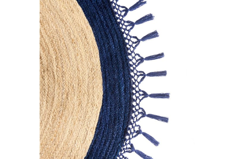 Plattvävd Marts - Beige, blå, 200x200 cm - Textilier & mattor - Mattor - Modern matta - Jutemattor & sisalmattor