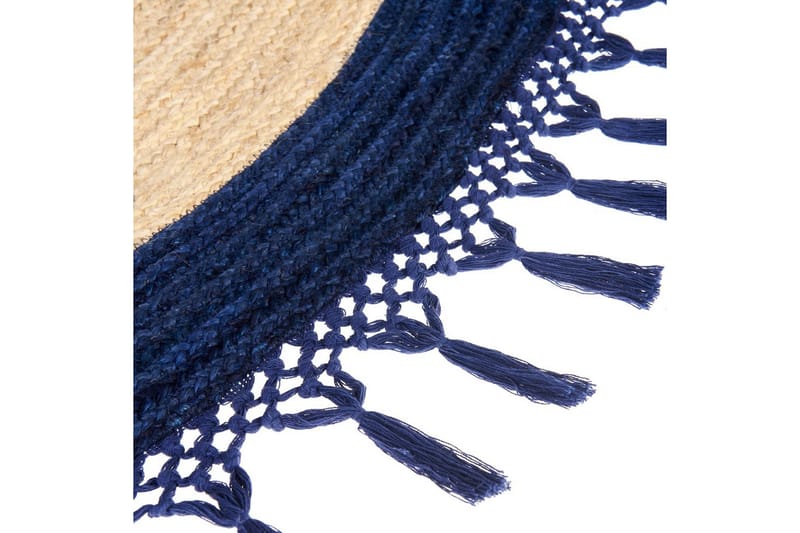 Plattvävd Marts - Beige, blå, 200x200 cm - Textilier & mattor - Mattor - Modern matta - Jutemattor & sisalmattor