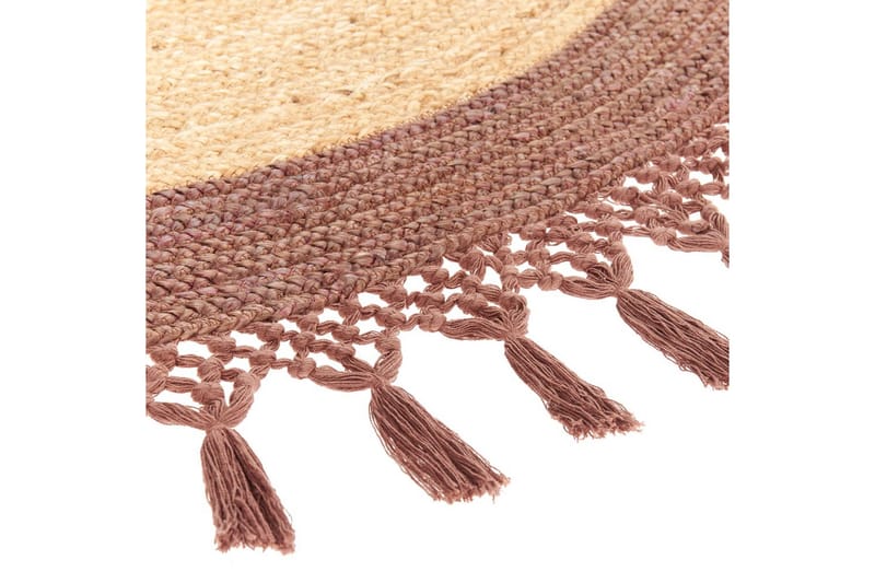 Plattvävd Marts - Beige, brun, 140x140 cm - Textilier & mattor - Mattor - Modern matta - Jutemattor & sisalmattor