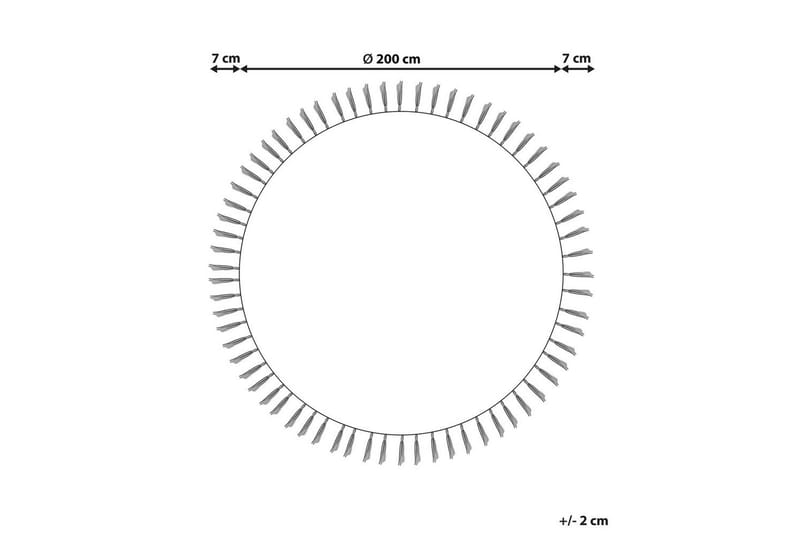 Plattvävd Marts - Beige, Röd, 200x200 cm - Textilier & mattor - Mattor - Modern matta - Jutemattor & sisalmattor