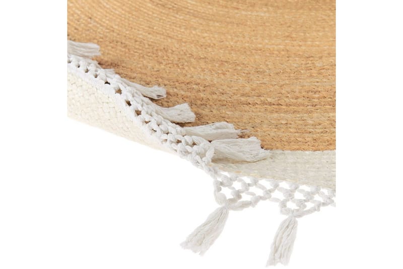 Plattvävd Marts - Beige, vit, 200x200 cm - Textilier & mattor - Mattor - Modern matta - Jutemattor & sisalmattor