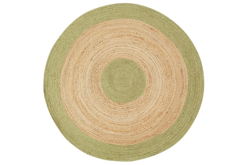 Plattvävd Yayalar - Beige, Grön - Textilier & mattor - Mattor - Modern matta - Jutemattor & sisalmattor