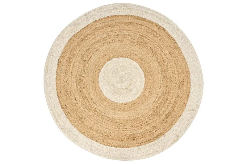 Plattvävd Yayalar, Beige, vit