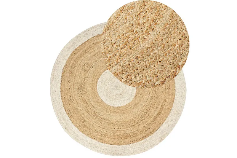 Plattvävd Yayalar - Beige, vit - Textilier & mattor - Mattor - Modern matta - Jutemattor & sisalmattor