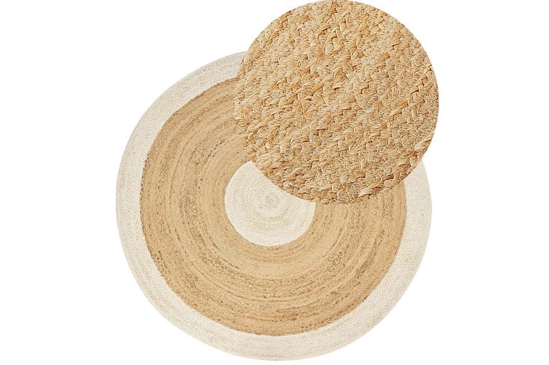 Plattvävd Yayalar - Beige, vit - Textilier & mattor - Mattor - Modern matta - Jutemattor & sisalmattor