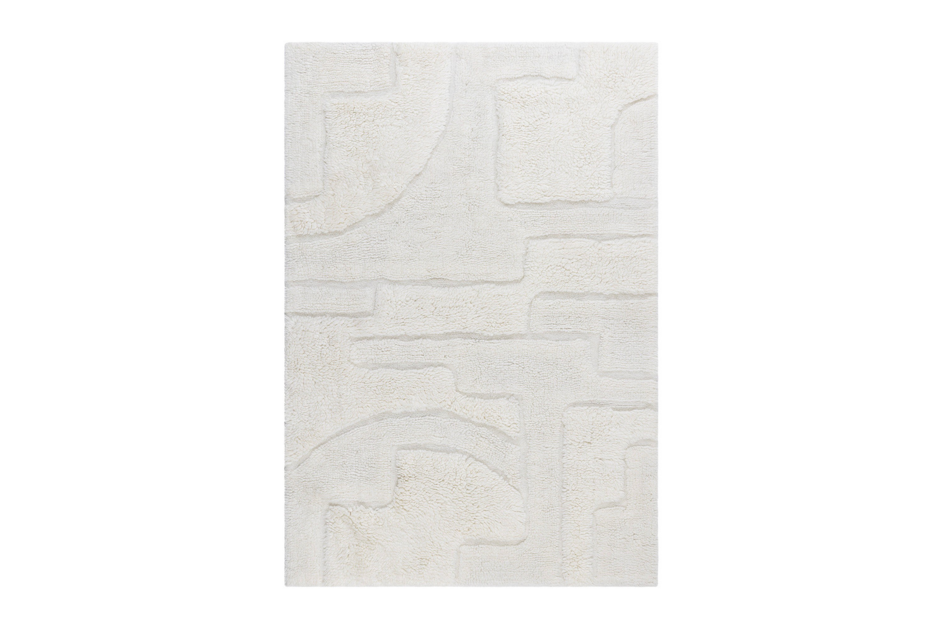 pure ullmatta 240x340 cm rektangulär - creme