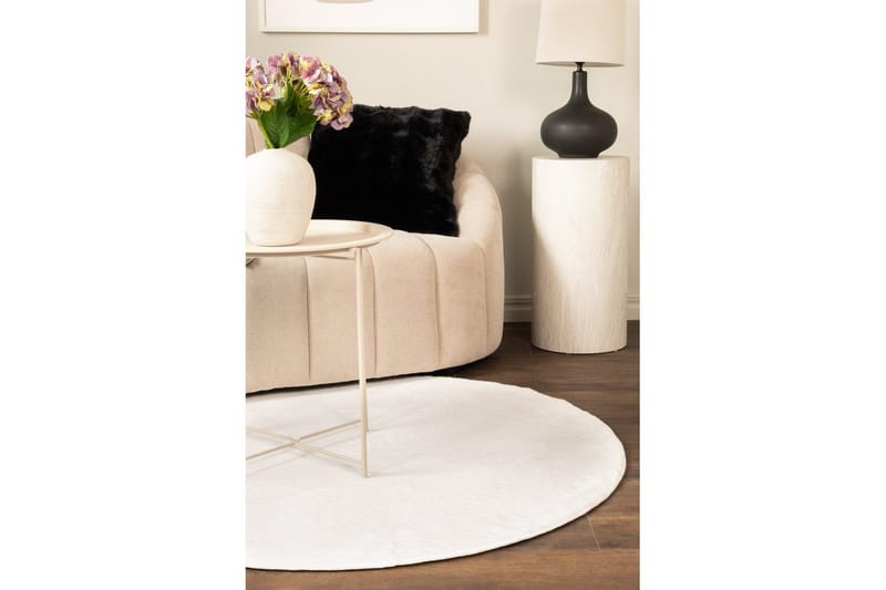 Relax Ryamatta Rund 120 cm - Beige - Textilier & mattor - Mattor - Modern matta - Ryamattor