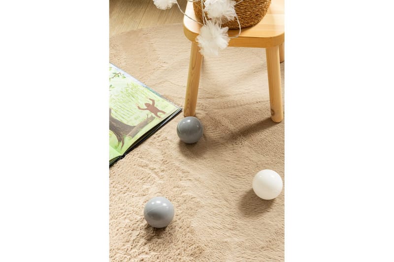 Relax Ryamatta Rund 120 cm - Beige - Textilier & mattor - Mattor - Modern matta - Ryamattor