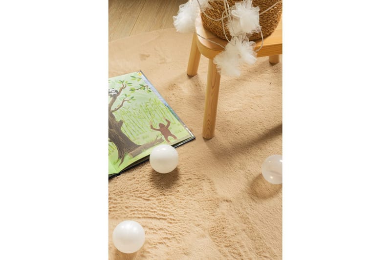 Relax Ryamatta Rund 120 cm - Beige - Textilier & mattor - Mattor - Modern matta - Ryamattor