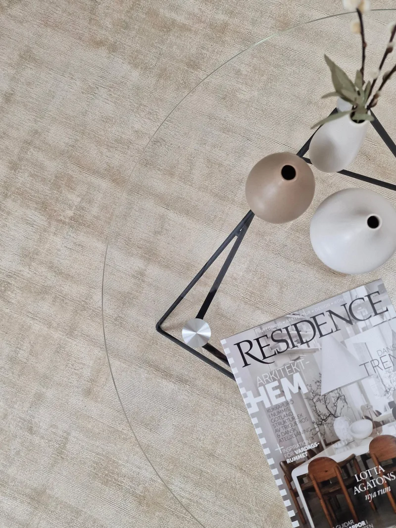 Tribeca Viskosmatta 160x230 cm Rektangulär - Sand - Textilier & mattor - Mattor - Modern matta - Viskosmattor