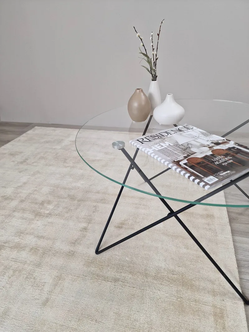 Tribeca Viskosmatta 200x300 cm Rektangulär - Sand - Textilier & mattor - Mattor - Modern matta - Viskosmattor