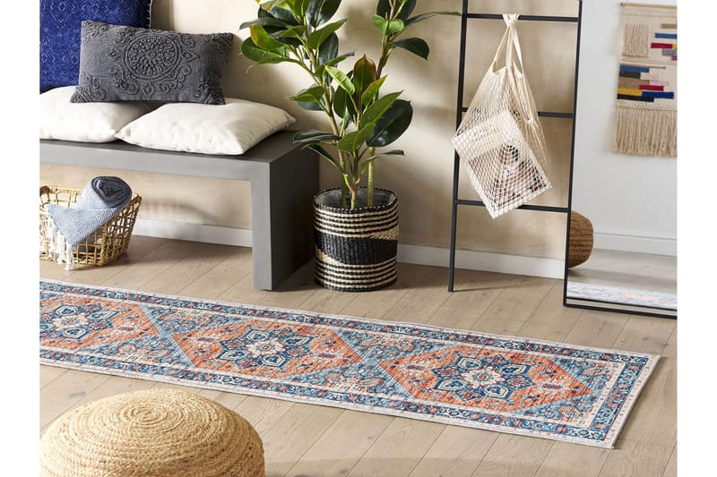 Ritapuram Ryamatta 60x200 cm - Blå - Textilier & mattor - Mattor - Modern matta - Gångmattor