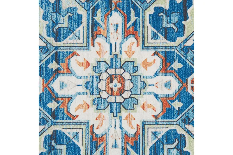 Ritapuram Ryamatta 60x200 cm - Blå - Textilier & mattor - Mattor - Modern matta - Gångmattor